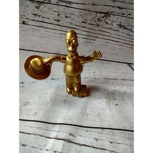 2007 Simpsons Movie Burger King Action Figure Golden Homer Works